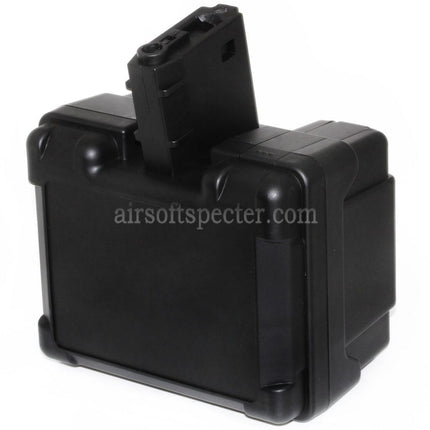 AIRSOFT SPECTER 2600rd Electric Drum Magazine For M4 M16 Series AEG Rifles Black