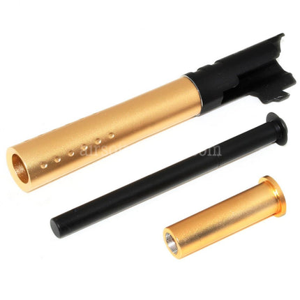DOUBLE BELL 124mm/128mm V12 Style Outer Barrel Set For DOUBLE BELL ARMY Tokyo Marui 1911 GBB Pistols Airsoft