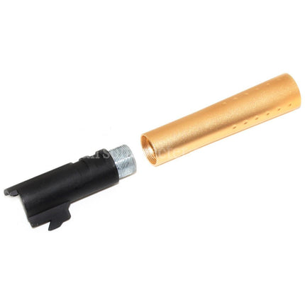 DOUBLE BELL 124mm/128mm V12 Style Outer Barrel Set For DOUBLE BELL ARMY Tokyo Marui 1911 GBB Pistols Airsoft