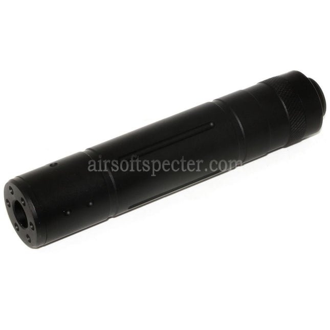 DOUBLE BELL 155mm x 32mm Suppressor Silencer For -14mm CCW Counter-Clockwise Thread Rifles Airsoft Black