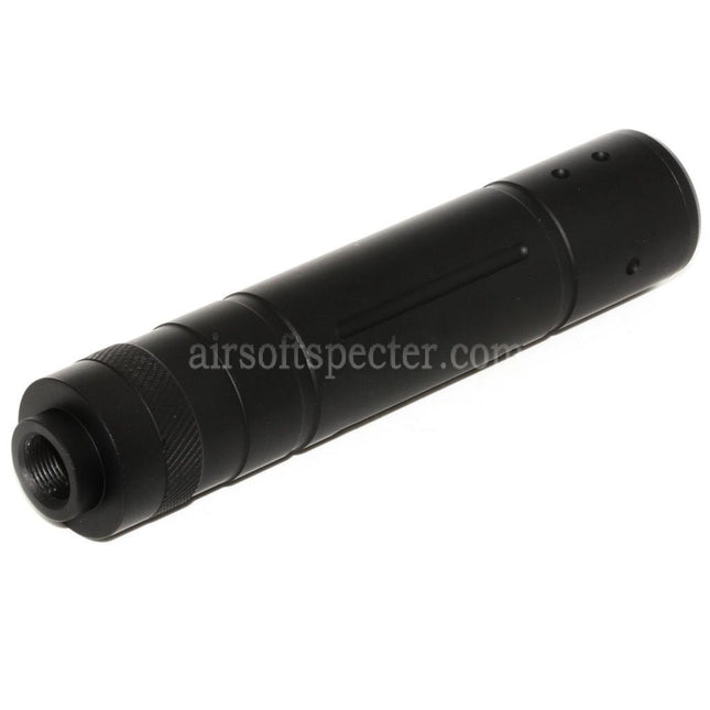 DOUBLE BELL 155mm x 32mm Suppressor Silencer For -14mm CCW Counter-Clockwise Thread Rifles Airsoft Black