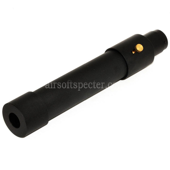 DOUBLE BELL 173mm/203mm x 34mm MPX QD Suppressor Silencer with Flash Hider For -14mm CCW Counter-Clockwise Thread Barrel Rifles Airsoft Black