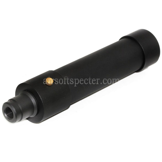 DOUBLE BELL 184mm/214mm x 44mm MPX QD Suppressor Silencer with Flash Hider For -14mm CCW Counter-Clockwise Thread Barrel Rifles Airsoft Black