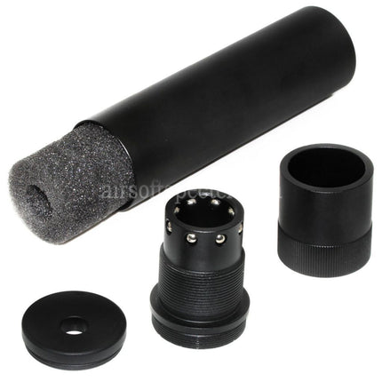 DOUBLE BELL 176 mm x 38 mm QD silencieux suppresseur à roulement à billes à dégagement rapide noir