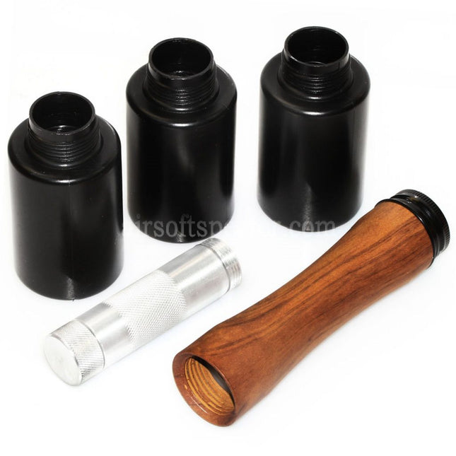 APS HAKKOTSU 3pcs Thunder B Stick Style Co2 Sound Grenade Shell Bottle Package with Core