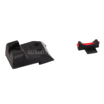 AIRSOFT SPECTER Fiber Optic Front Rear Sight For ARMY ARMAMENT R501 Tokyo Marui Hi-Capa Series GBB Pistols Airsoft