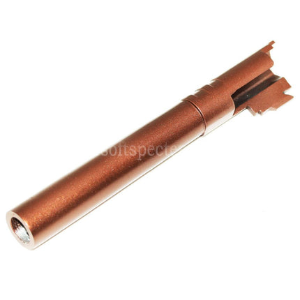 AIRSOFT SPECTER 133mm/136mm Outer Barrel -12mm CCW Counter-Clockwise For ARMY ARMAMENT R601 TTI Combat Master Tokyo Marui Hi-Capa Series GBB Pistols Bronze
