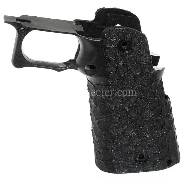 ARMY ARMAMENT Fish Scale Stippled Pistol Grip For R607 DVC Carry EMG AW WE Tokyo Marui Hi-Capa Series GBB Pistols Airsoft Black