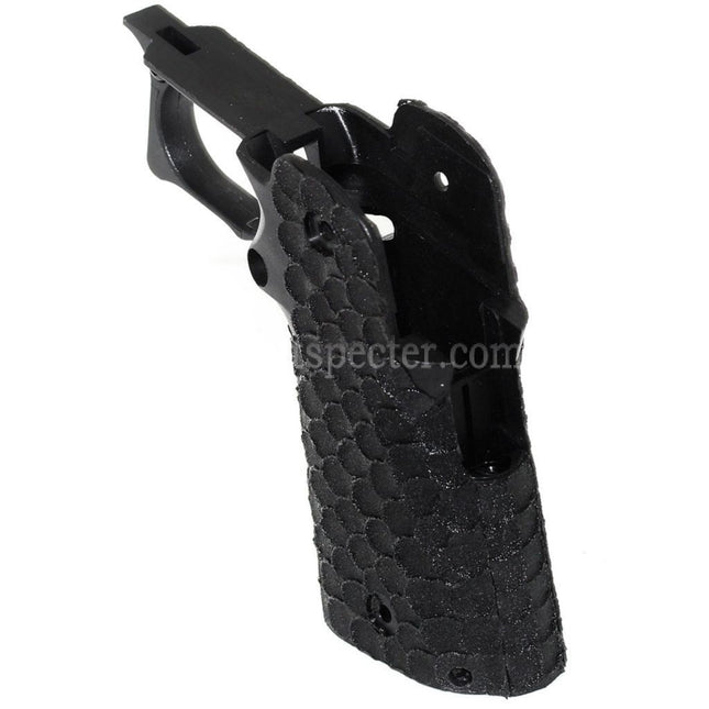 ARMY ARMAMENT Fish Scale Stippled Pistol Grip For R607 DVC Carry EMG AW WE Tokyo Marui Hi-Capa Series GBB Pistols Airsoft Black