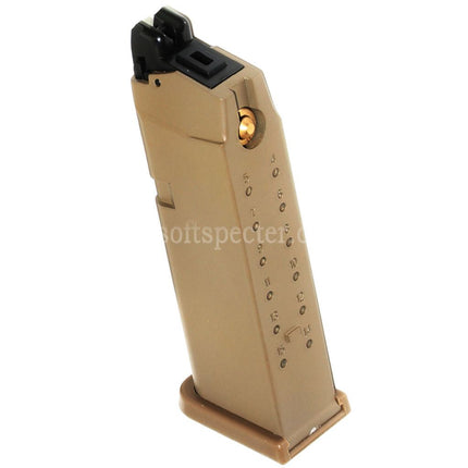Chargeur à gaz 20 billes E&C pour pistolets GBB Airsoft séries G19, G23 et G26