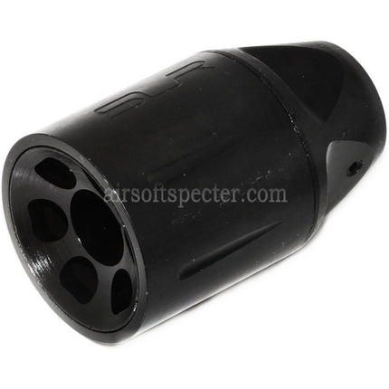 5KU 51mm SLR Style Flash Hider For -14mm CCW Counter-Clockwise Thread Barrel Rifles Airsoft Black