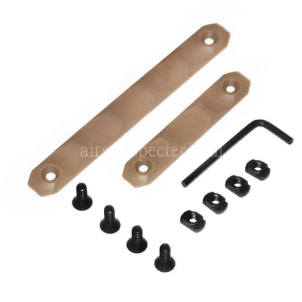 DOUBLE BELL 2 pièces Couvre Rail M-Lok en Polymère Type-D