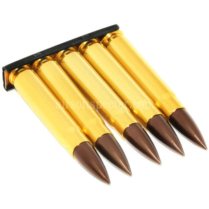 DOUBLE BELL Lot de 5 fausses cartouches en métal pour répliques Airsoft de fusils de précision à verrou D-Boys DOUBLE BELL Kar-98K 98K