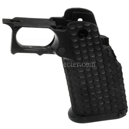 Ensemble de poignées pistolet polymère E&C pour pistolets GBB Airsoft noirs de la série Hi-Capa Tokyo Marui E&C