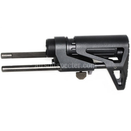 Crosse rétractable 5KU SCW PDW pour répliques airsoft Tokyo Marui M4 MWS Series GBB, noire