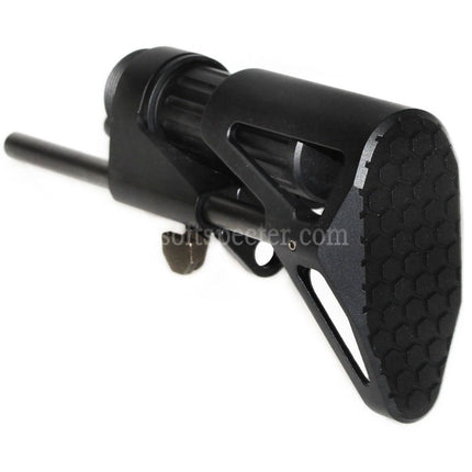 Crosse rétractable 5KU SCW PDW pour répliques airsoft Tokyo Marui M4 MWS Series GBB, noire