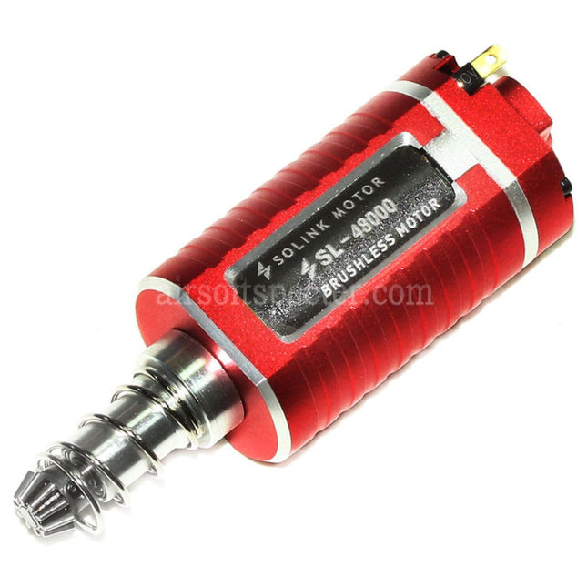 SOLINK SX-1 Advanced Brushless Super High Speed Motor (Long Axle) 11.1V 48000RPM For M4 M16 MP5 G3 P90 Series V2 Gearbox AEG Rifles Airsoft