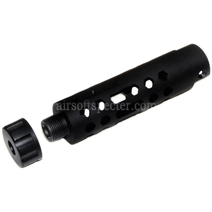 Canon externe 5KU CNC en aluminium type A pour pistolets Airsoft GBB ACTION ARMY AAP-01