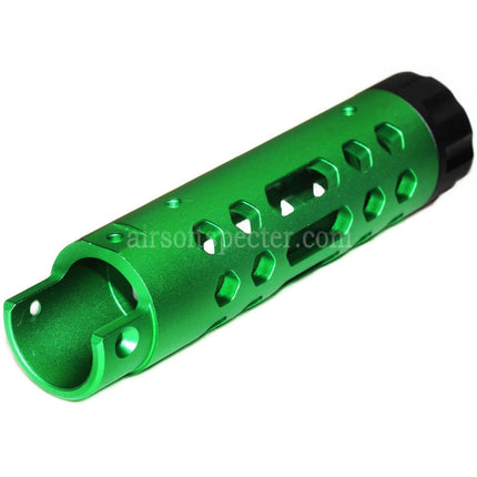 Canon externe 5KU CNC en aluminium type A pour pistolets Airsoft GBB ACTION ARMY AAP-01