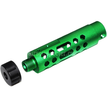 Canon externe 5KU CNC en aluminium type A pour pistolets Airsoft GBB ACTION ARMY AAP-01