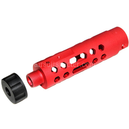 Canon externe 5KU CNC en aluminium type A pour pistolets Airsoft GBB ACTION ARMY AAP-01