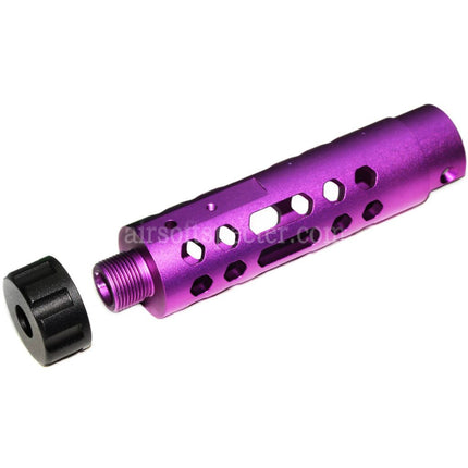 Canon externe 5KU CNC en aluminium type A pour pistolets Airsoft GBB ACTION ARMY AAP-01
