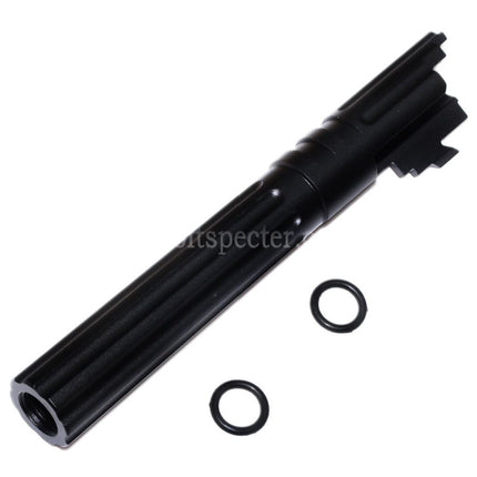 5KU 5 Inches 123/127mm CNC Aluminium Outer Barrel +11mm CW for Armorer Works AW WE-TECH Tokyo Marui Hi-Capa 5.1 GBB Pistols Airsoft