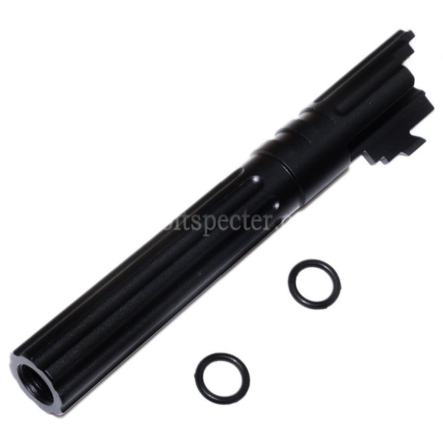 5KU 5 Inches 123/127mm CNC Aluminium Outer Barrel +11mm CW for Armorer Works AW WE-TECH Tokyo Marui Hi-Capa 5.1 GBB Pistols Airsoft