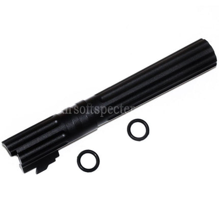 5KU 5 Inches 123/127mm CNC Aluminium Outer Barrel +11mm CW for Armorer Works AW WE-TECH Tokyo Marui Hi-Capa 5.1 GBB Pistols Airsoft