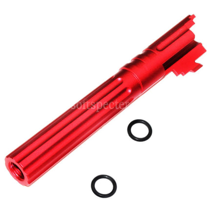 5KU 5 Inches 123/127mm CNC Aluminium Outer Barrel +11mm CW for Armorer Works AW WE-TECH Tokyo Marui Hi-Capa 5.1 GBB Pistols Airsoft