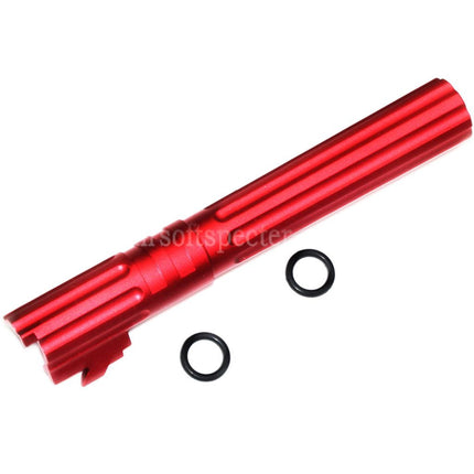 5KU 5 Inches 123/127mm CNC Aluminium Outer Barrel +11mm CW for Armorer Works AW WE-TECH Tokyo Marui Hi-Capa 5.1 GBB Pistols Airsoft