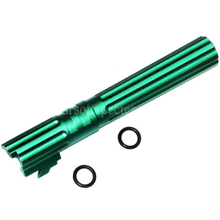 5KU 5 Inches 123/127mm CNC Aluminium Outer Barrel +11mm CW for Armorer Works AW WE-TECH Tokyo Marui Hi-Capa 5.1 GBB Pistols Airsoft