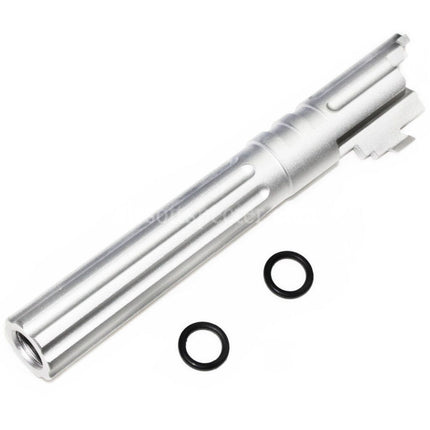 5KU 5 Inches 123/127mm CNC Aluminium Outer Barrel +11mm CW for Armorer Works AW WE-TECH Tokyo Marui Hi-Capa 5.1 GBB Pistols Airsoft