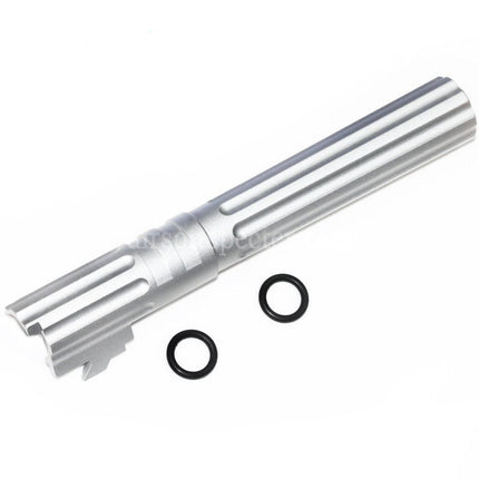 5KU 5 Inches 123/127mm CNC Aluminium Outer Barrel +11mm CW for Armorer Works AW WE-TECH Tokyo Marui Hi-Capa 5.1 GBB Pistols Airsoft