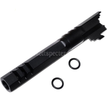 5KU 5 Inches 123/127mm CNC Hexagon Outer Barrel +11mm CW for Armorer Works AW WE-TECH Tokyo Marui Hi-Capa 5.1 GBB Pistols Airsoft