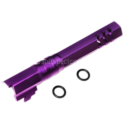 5KU 5 Inches 123/127mm CNC Hexagon Outer Barrel +11mm CW for Armorer Works AW WE-TECH Tokyo Marui Hi-Capa 5.1 GBB Pistols Airsoft