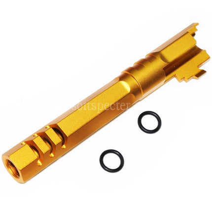 5KU 5 Inches 123/127mm CNC Hexagon Outer Barrel +11mm CW for Armorer Works AW WE-TECH Tokyo Marui Hi-Capa 5.1 GBB Pistols Airsoft