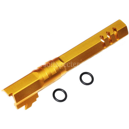 5KU 5 Inches 123/127mm CNC Hexagon Outer Barrel +11mm CW for Armorer Works AW WE-TECH Tokyo Marui Hi-Capa 5.1 GBB Pistols Airsoft