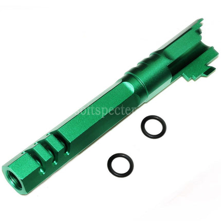 5KU 5 Inches 123/127mm CNC Hexagon Outer Barrel +11mm CW for Armorer Works AW WE-TECH Tokyo Marui Hi-Capa 5.1 GBB Pistols Airsoft