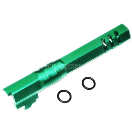 5KU 5 Inches 123/127mm CNC Hexagon Outer Barrel +11mm CW for Armorer Works AW WE-TECH Tokyo Marui Hi-Capa 5.1 GBB Pistols Airsoft