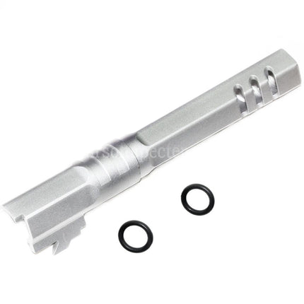 5KU 5 Inches 123/127mm CNC Hexagon Outer Barrel +11mm CW for Armorer Works AW WE-TECH Tokyo Marui Hi-Capa 5.1 GBB Pistols Airsoft