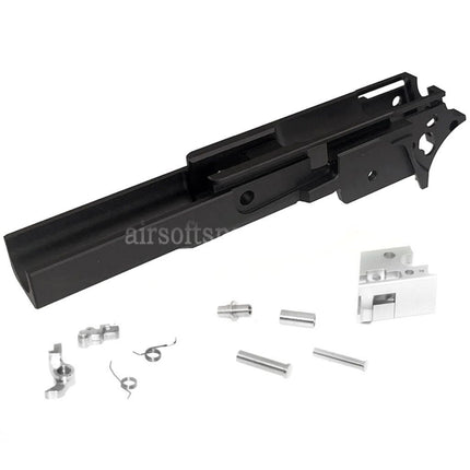 5KU CNC Aluminium Middle Frame Type-1 SV pour Pistolets Airsoft Tokyo Marui Hi-Capa Series GBB