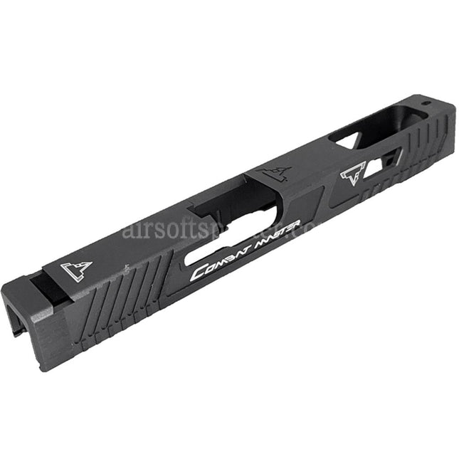 5KU TTI Combat Master CNC G34 Barrel Slide Set For Tokyo Marui G17 Series GBB Pistols Airsoft Charcoal Grey