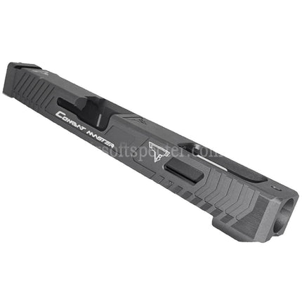 5KU TTI Combat Master CNC G34 Barrel Slide Set For Tokyo Marui G17 Series GBB Pistols Airsoft Charcoal Grey