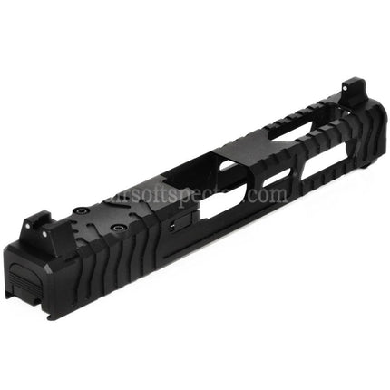5KU CNC Aluminum 9INE RMR Ready Barrel Slide Set For WE Tokyo Marui G17 Gen3 Series GBB Pistols Airsoft