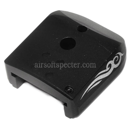 AIP Lasered Magazine Base Plate Cover Type-3 For ARMY EMG SAI STI TTI AW WE Tokyo Marui Hi-Capa GBB Co2 Gas Pistol Magazine Black
