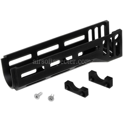 5KU Système de garde-main inférieur M-LOK 158 mm en aluminium pour fusils Airsoft D-Boys CYMA E&L GHK LCT Tokyo Marui série AK GBB AEG Noir