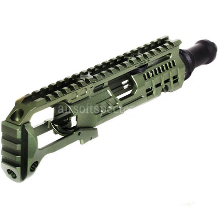 5KU Carbine Rifle Conversion Kit Type-B with M1913 Rail Stock Adaptor For Action Army AAP-01 Series GBB Pistols Airsoft