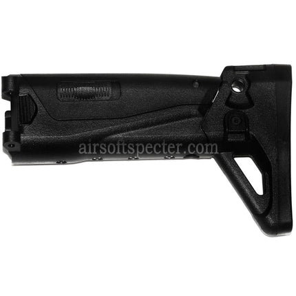 CYMA 5-Positions Retractable Side Folding Stock for CYMA Platinum Edition CM103 AK Alfa AEG Rifles Airsoft Black