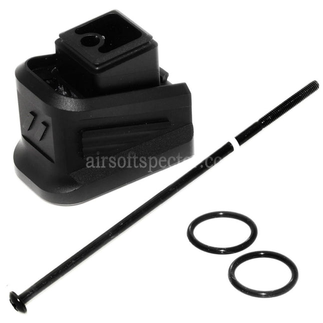 5KU CNC Aluminum Magazine Extension Pad For Tokyo Marui G17 G18C G-Series GBB Pistols Magazine